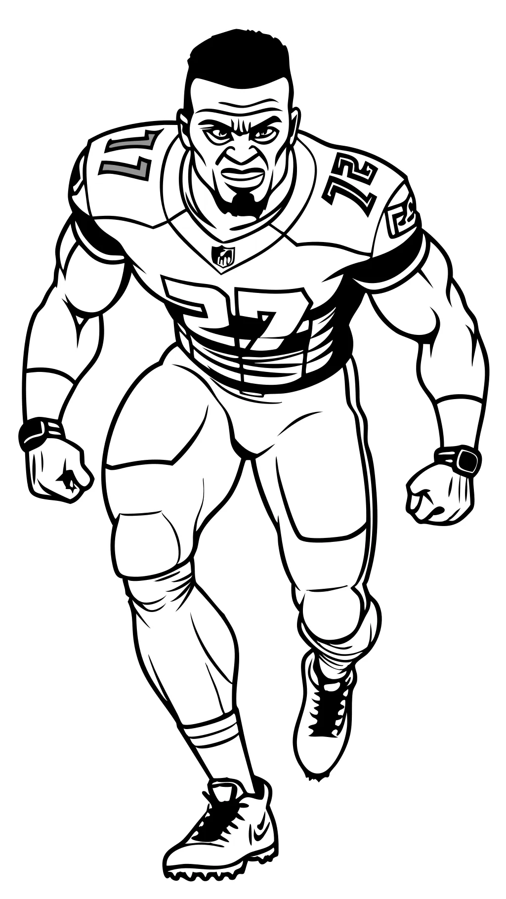 DK Metcalf Pages para colorear